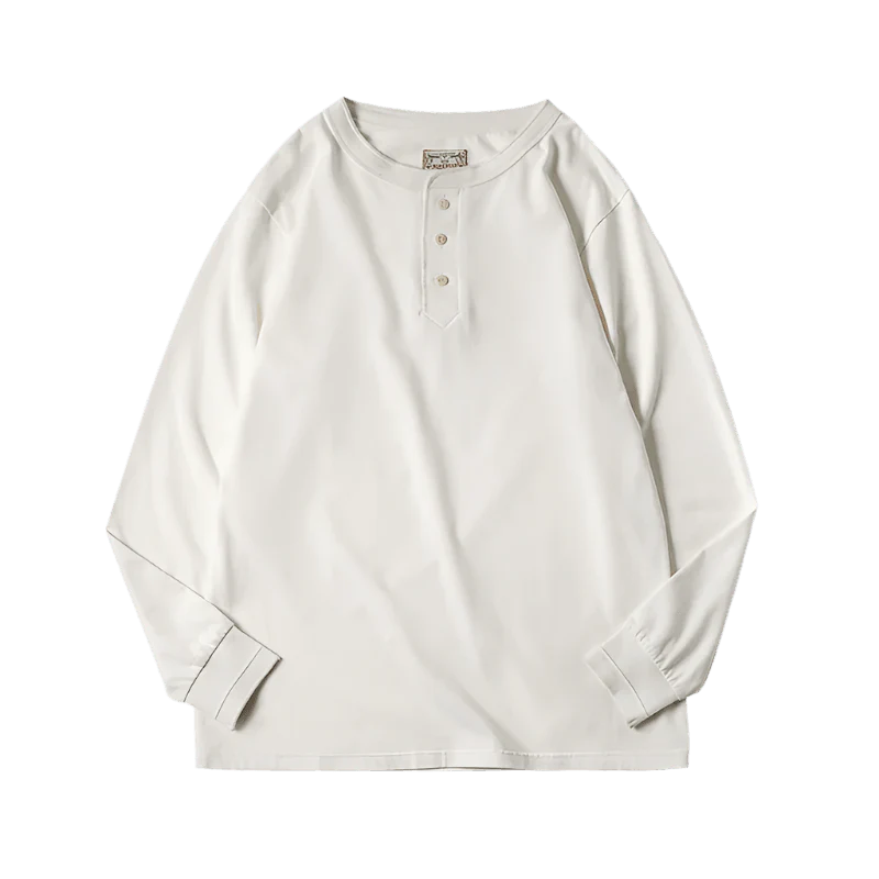 Long Sleeve Henley T-shirt