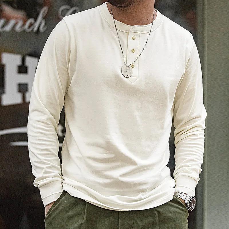 Long Sleeve Henley T-shirt - Image 4