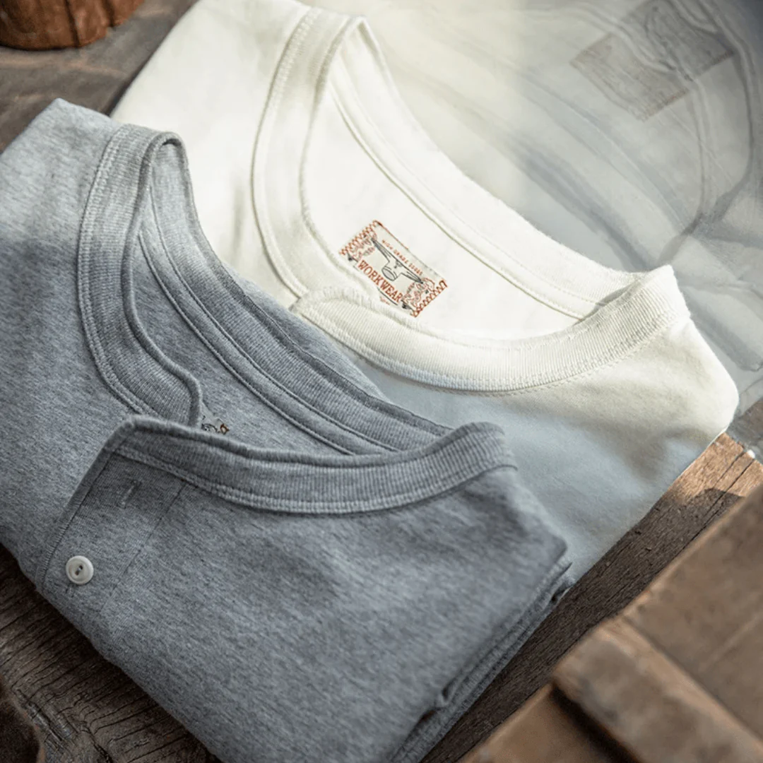 Long Sleeve Henley T-shirt - Image 9