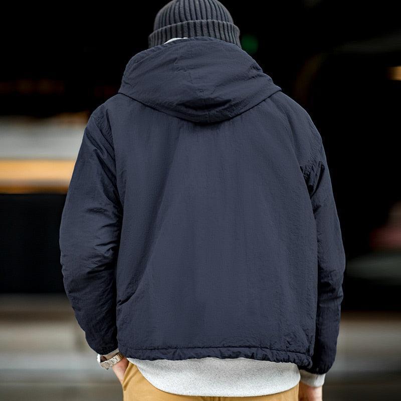 Navy Blue Parka Jacket - Image 4