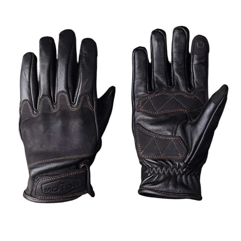 Retro Motor Leather Gloves