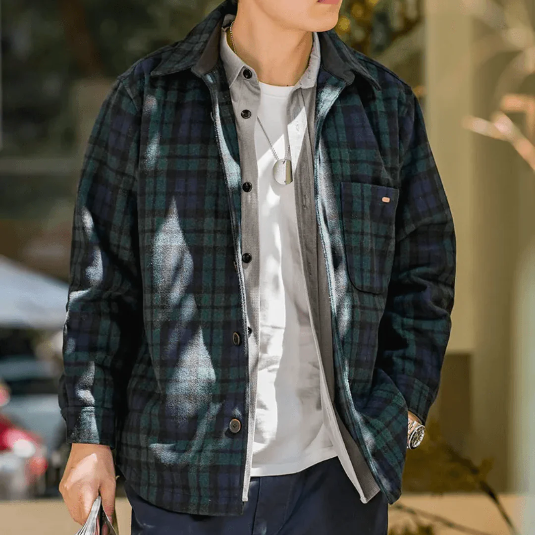 Retro Wool Flannel Shirt - Image 3