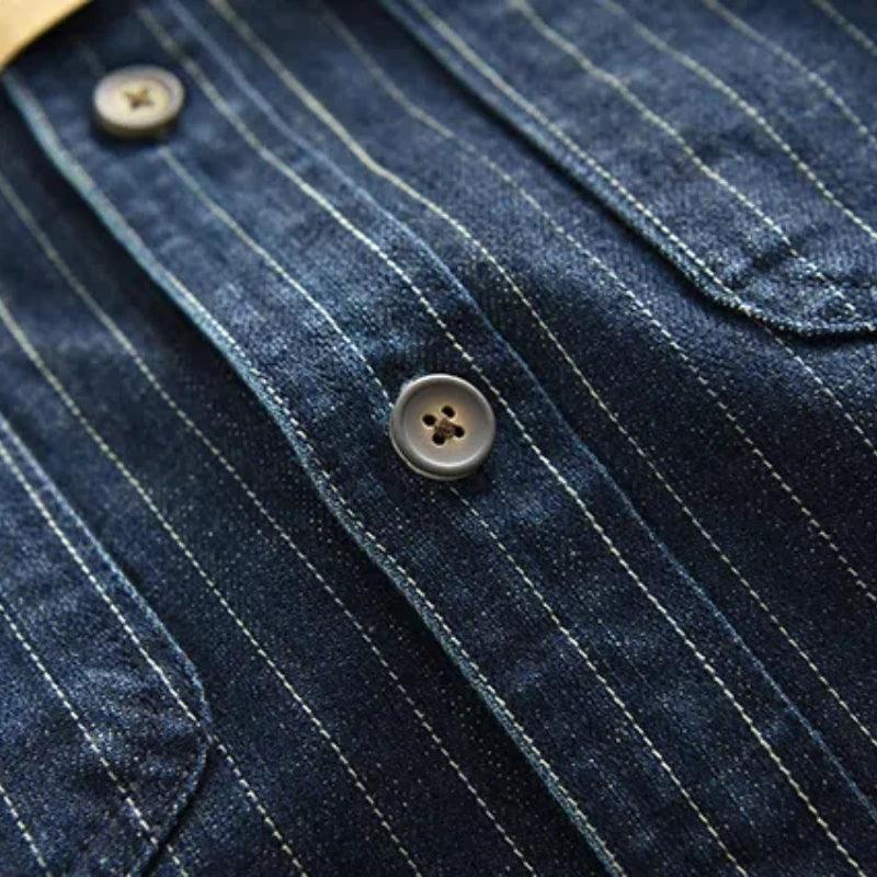 Striped Denim Shirt - Image 3