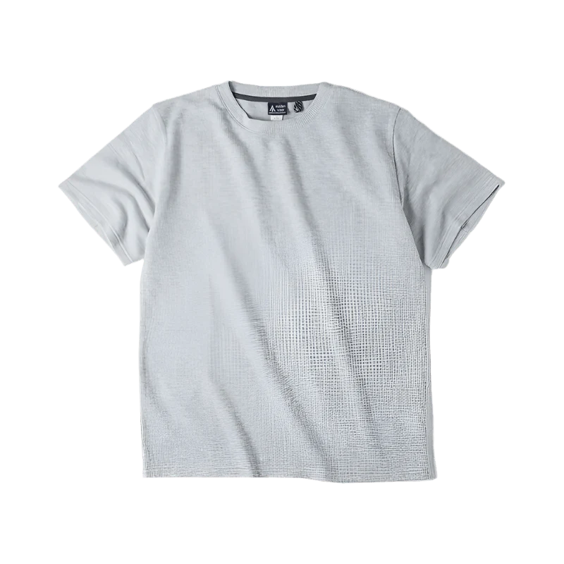 Waffle Pattern T-Shirt - Image 2